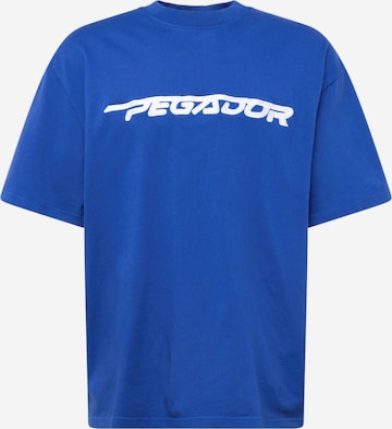 Pegador T-shirt 'MANOR' i blå: framsida