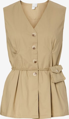 YAS Vest 'YASFima' i beige: forside
