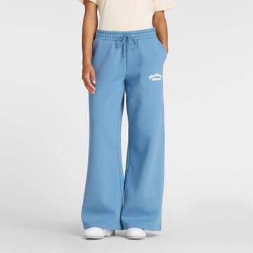 new balance Wide leg Broek 'Linear Heritage' in Blauw: voorkant
