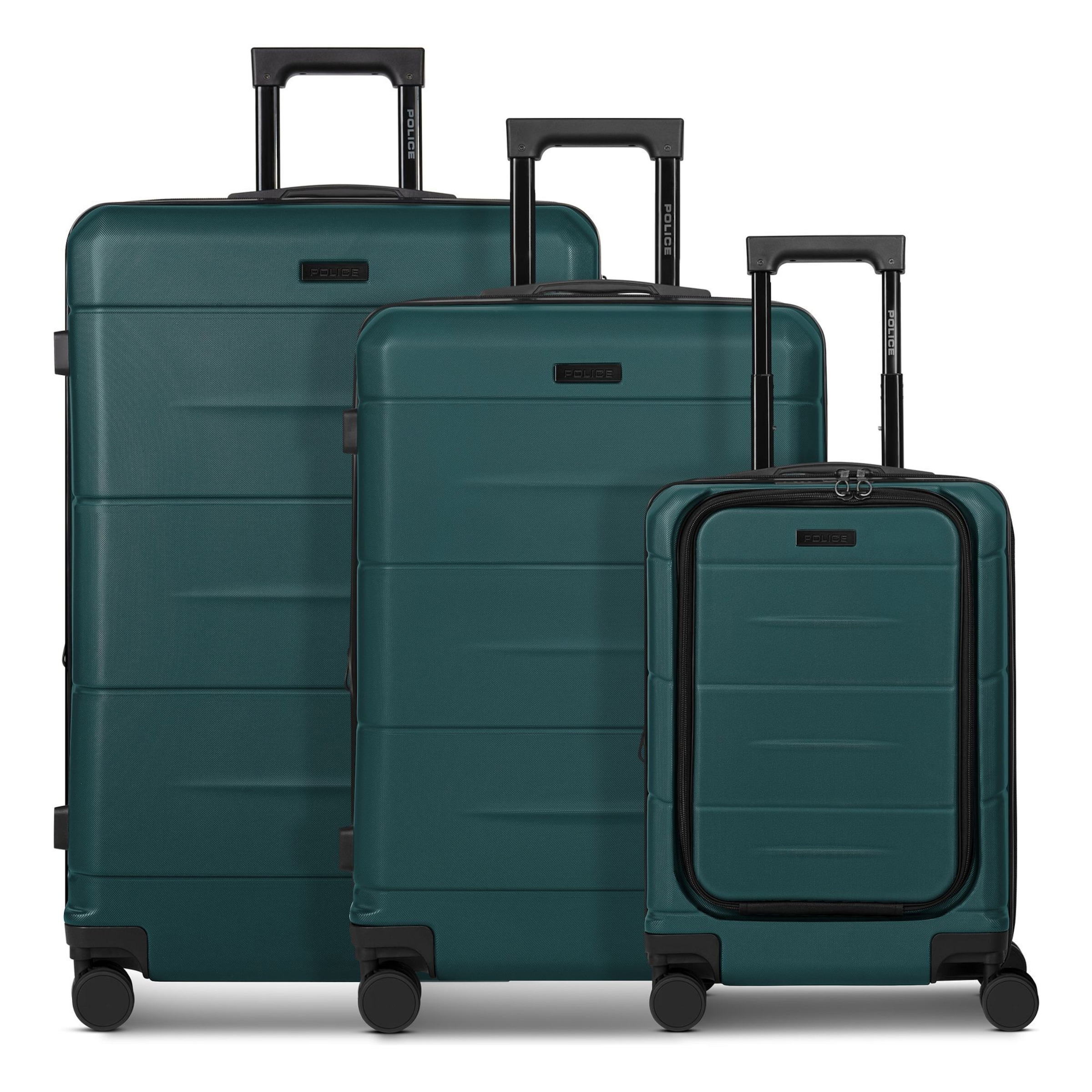 POLICE Suitcase Set 'London ' in Blue: front