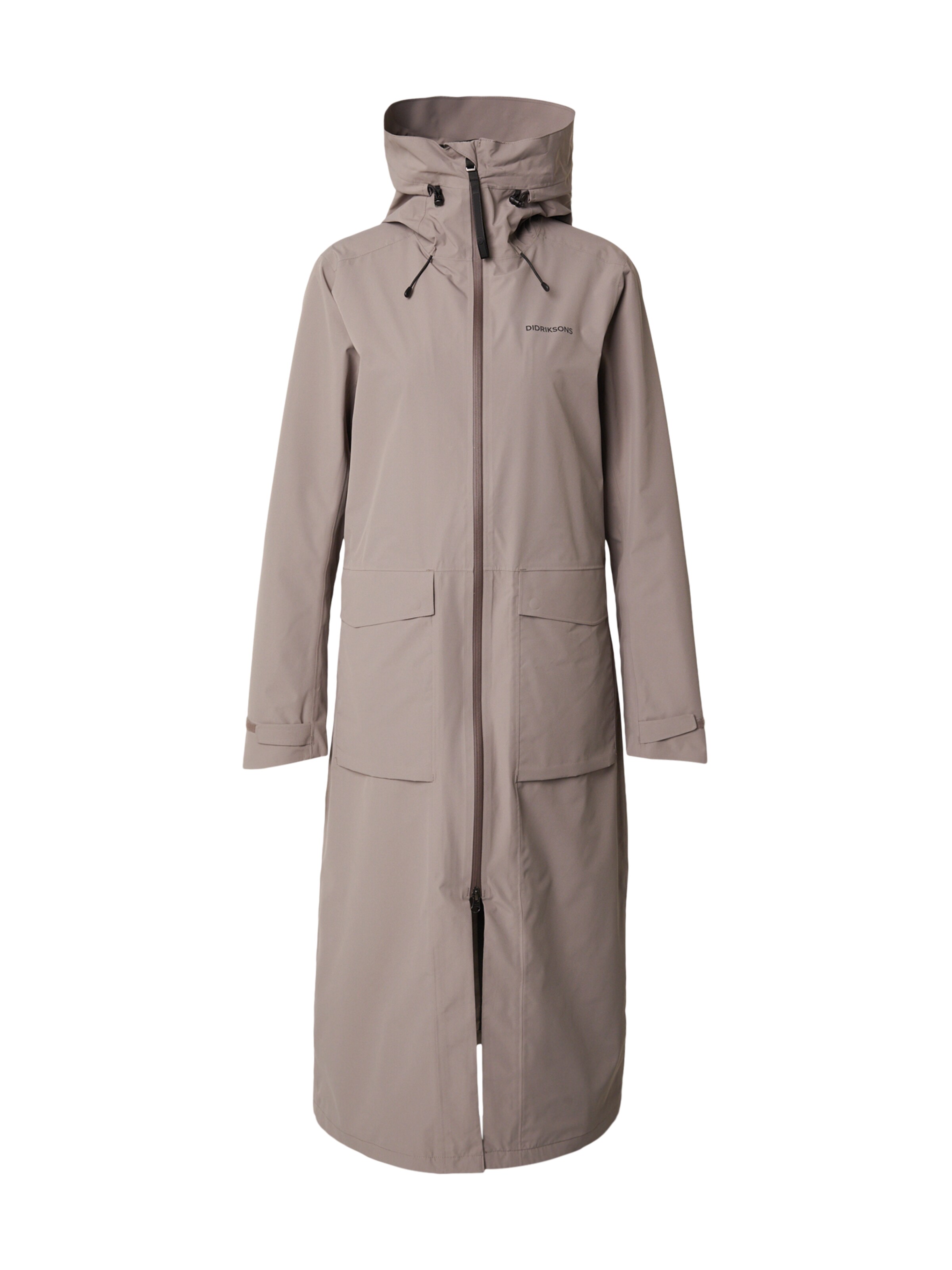 Didriksons Outdoorový kabát 'NADJA' – hnědá: přední strana