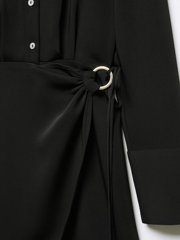MANGO Košilové šaty 'Bela' – černá