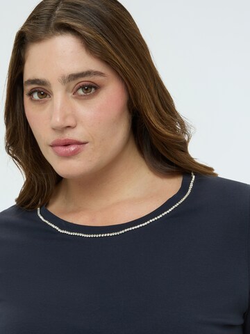 T-shirt Fiorella Rubino en bleu