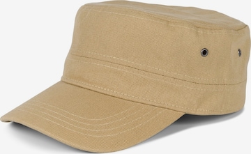 styleBREAKER Cap 'Military Cap Baumwoll Canvas' in Green: front