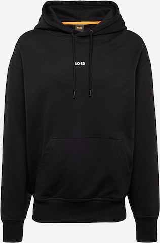 Sweat-shirt 'We Small' BOSS en noir : devant
