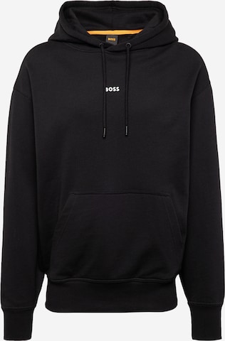 Sweat-shirt BOSS Orange en noir : devant