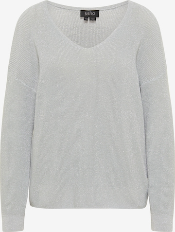 usha BLACK LABEL Pullover in Silber: predná strana