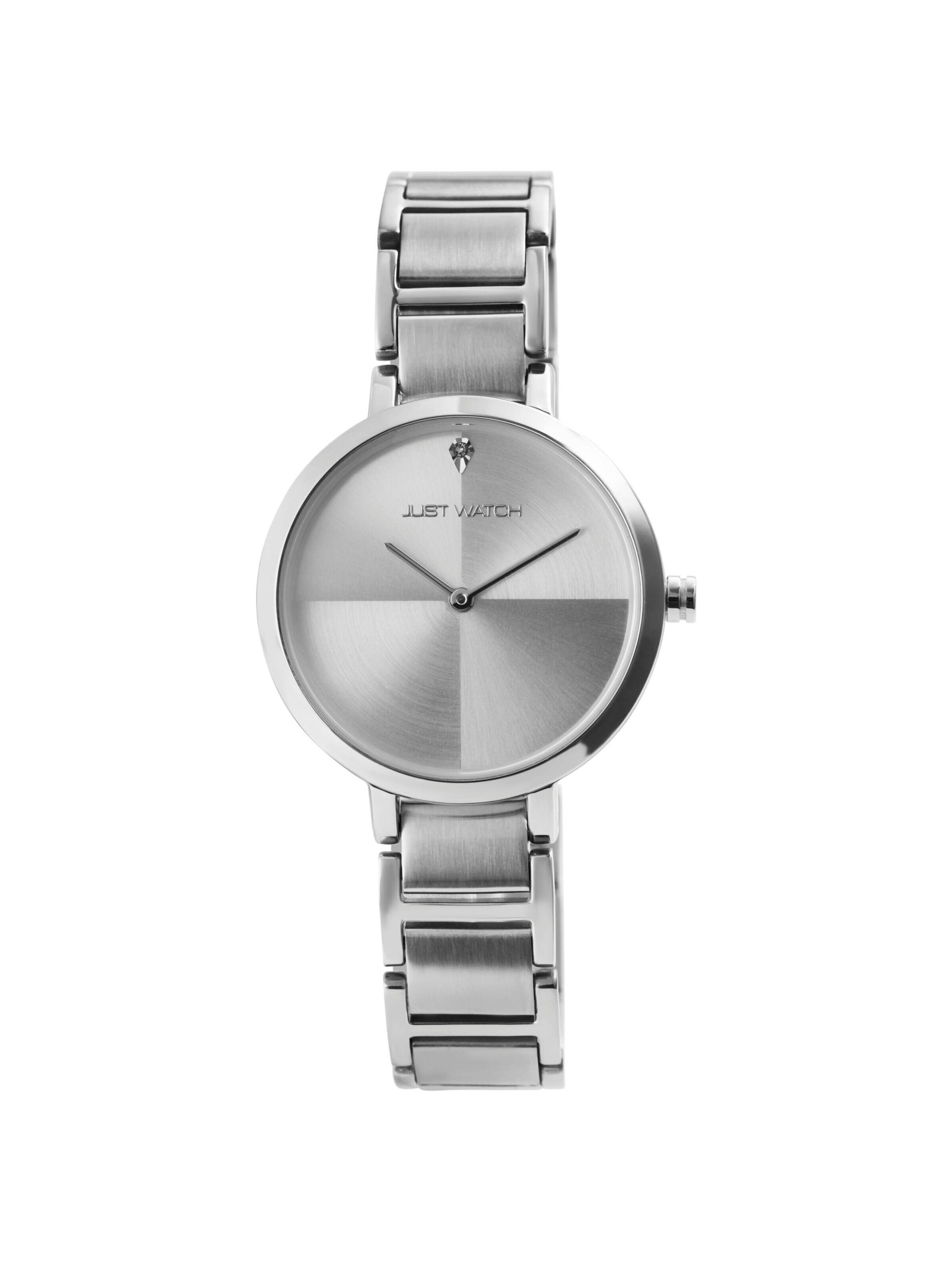 Just Watch Analog Watch 'Alani, Mineralglas' in Silver: front