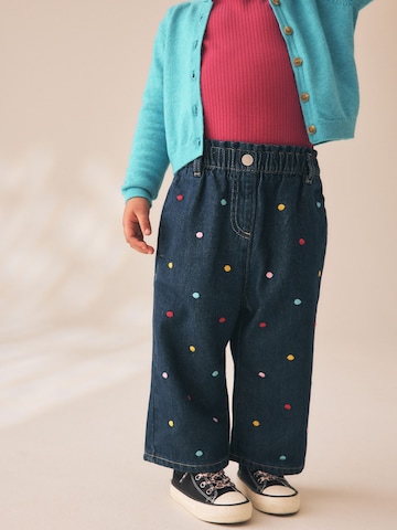 Next Wide leg Jeans in Blue: front