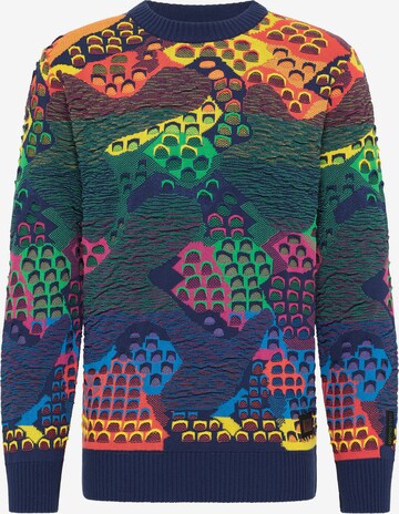 Pull-over Carlo Colucci en mélange de couleurs : devant