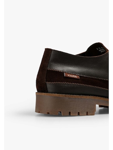Scalpers Šněrovací boty – hnědá