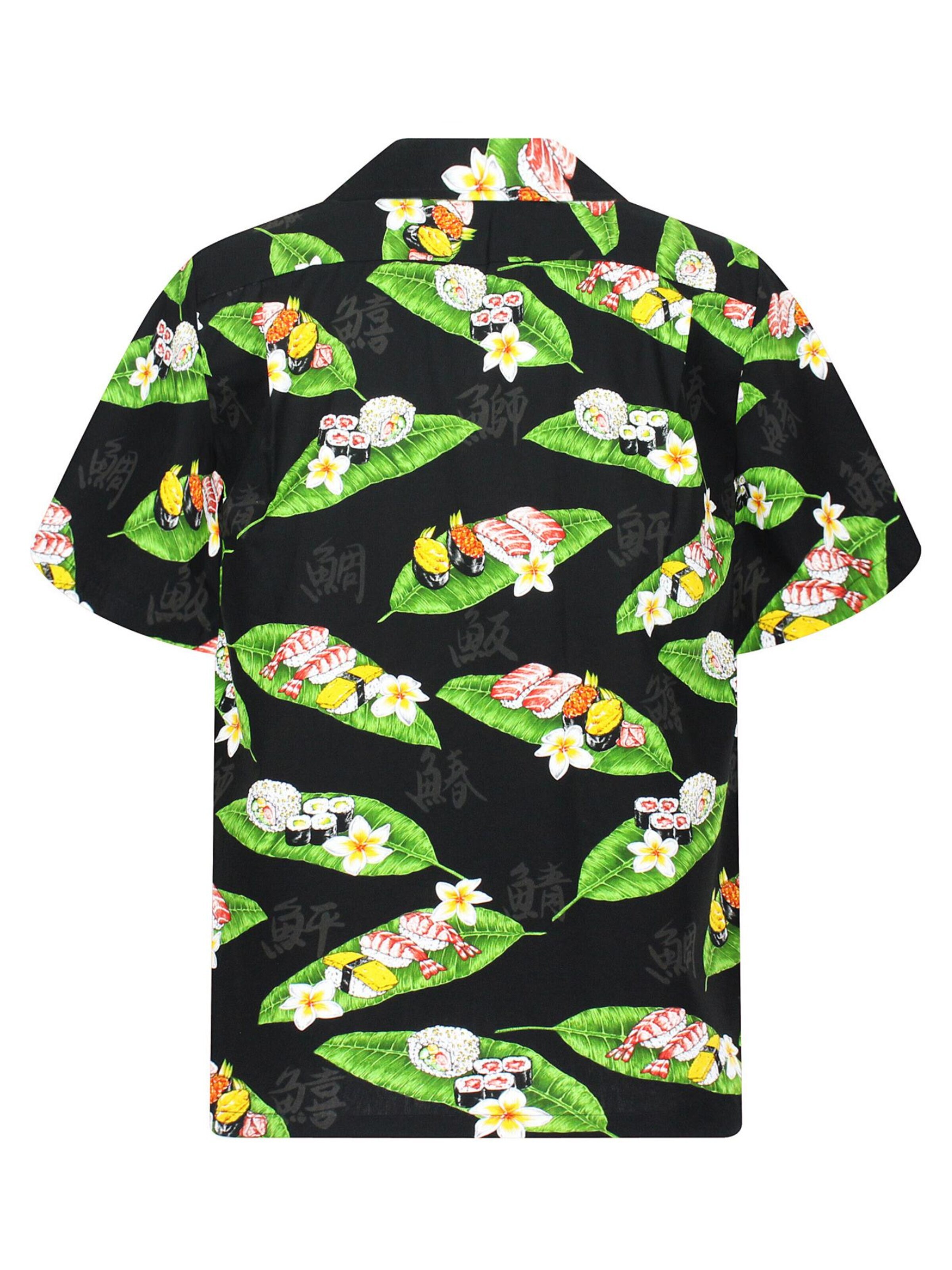 Regular fit Camicia 'Sushi' di Pacific Legend in nero