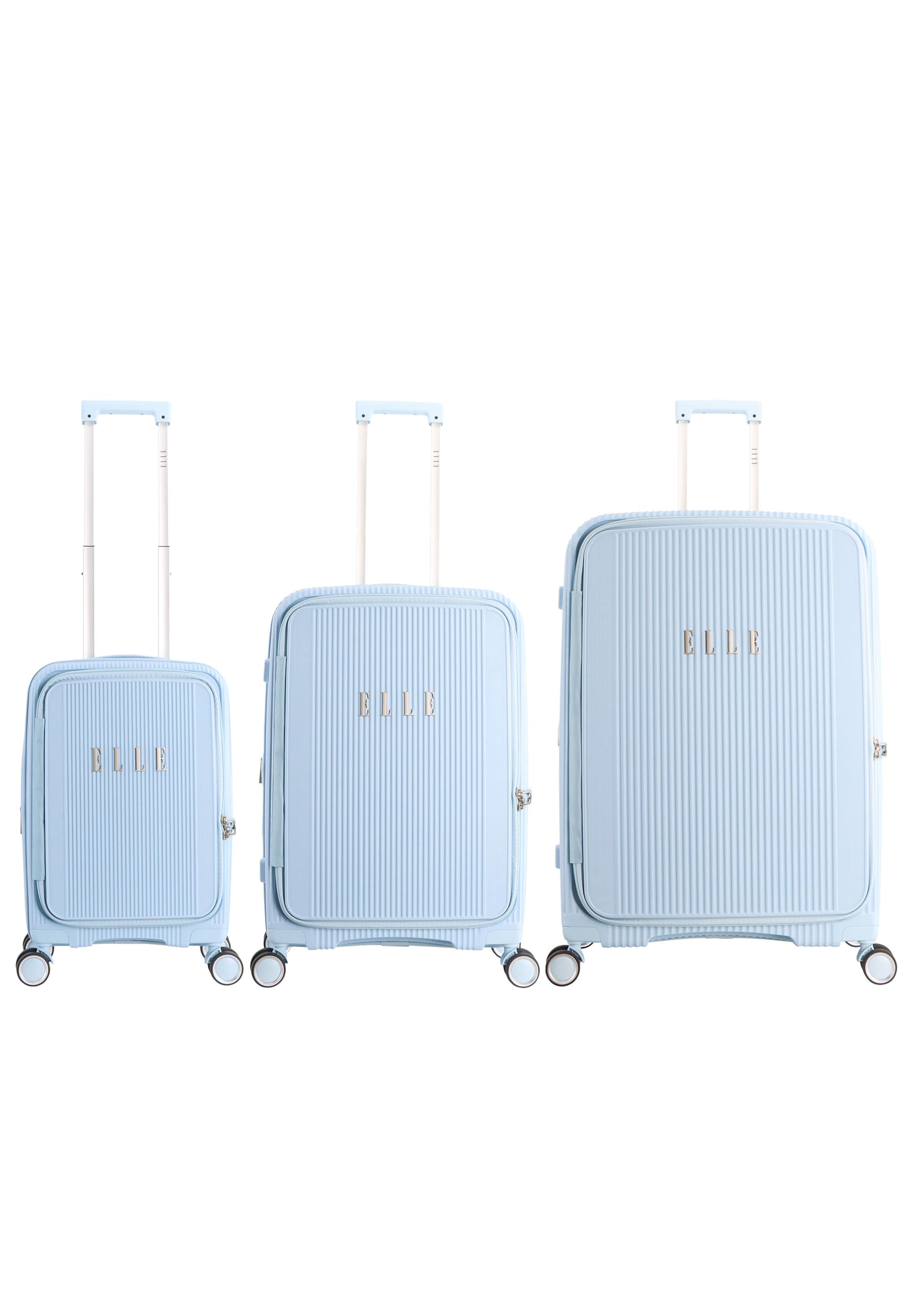 ELLE Suitcase Set 'Da'Vine' in Blue: front