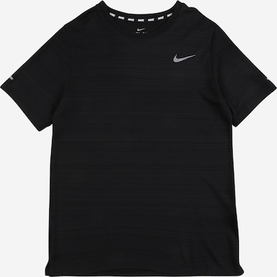 NIKE Funksjonsskjorte 'Miler' i grå / svart, Produktvisning