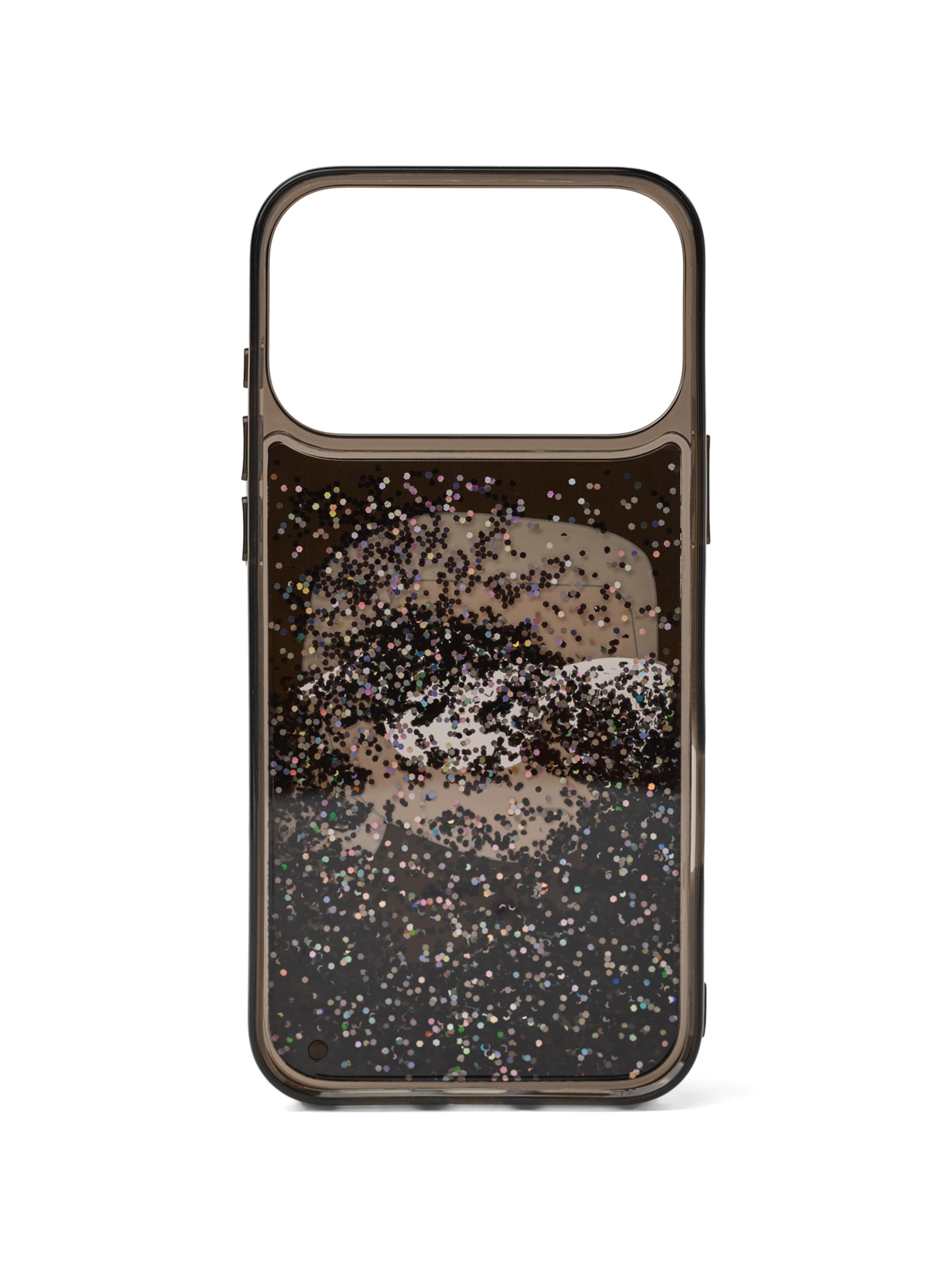 Karl Lagerfeld Mobilskal ' GLITTER IPHONE 17 PRO-MAX ' i svart