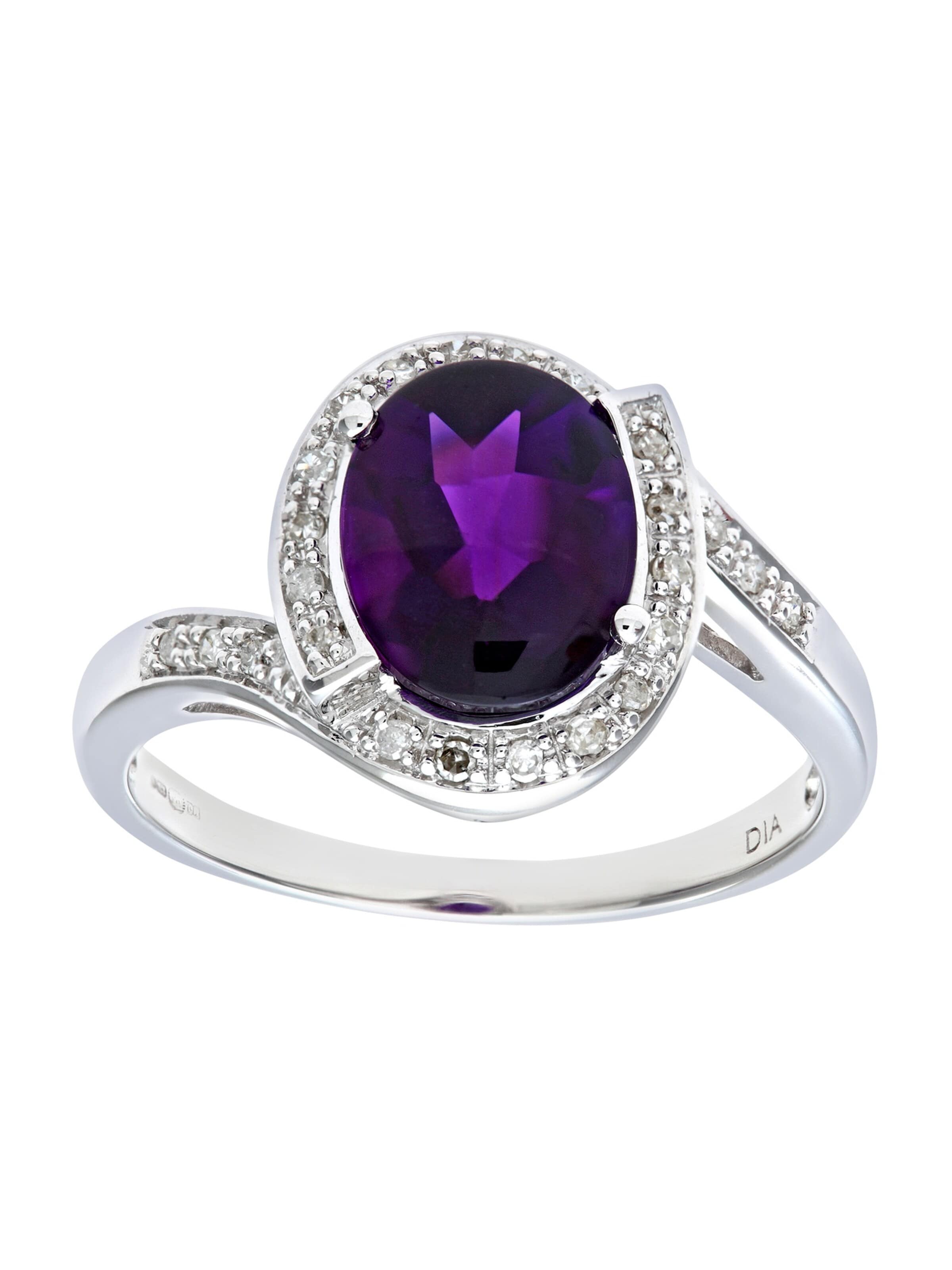DIAMANT LETERNEL - Anillo en plata: frente