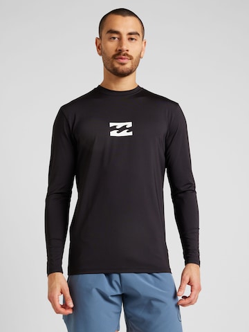 BILLABONGTehnička sportska majica 'ALL DAY WAVE' - crna boja: prednji dio