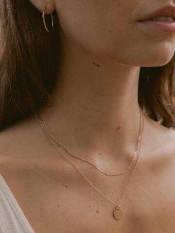 modabilé Earrings 'HOOP Dezent' in Gold