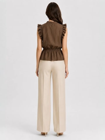 Camicia da donna di MixRay in marrone