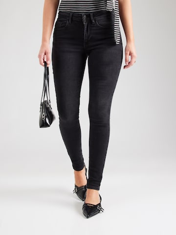 Skinny Jeans 'VISarah' di VILA in nero: frontale
