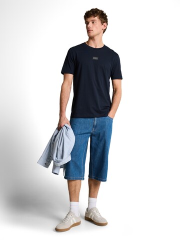 TOM TAILOR DENIM Тениска в синьо