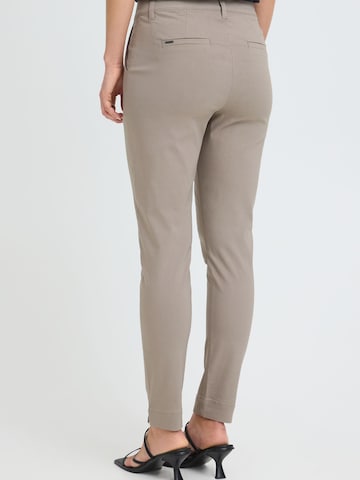 Coupe slim Pantalon ' OXKeily ' Oxmo en beige
