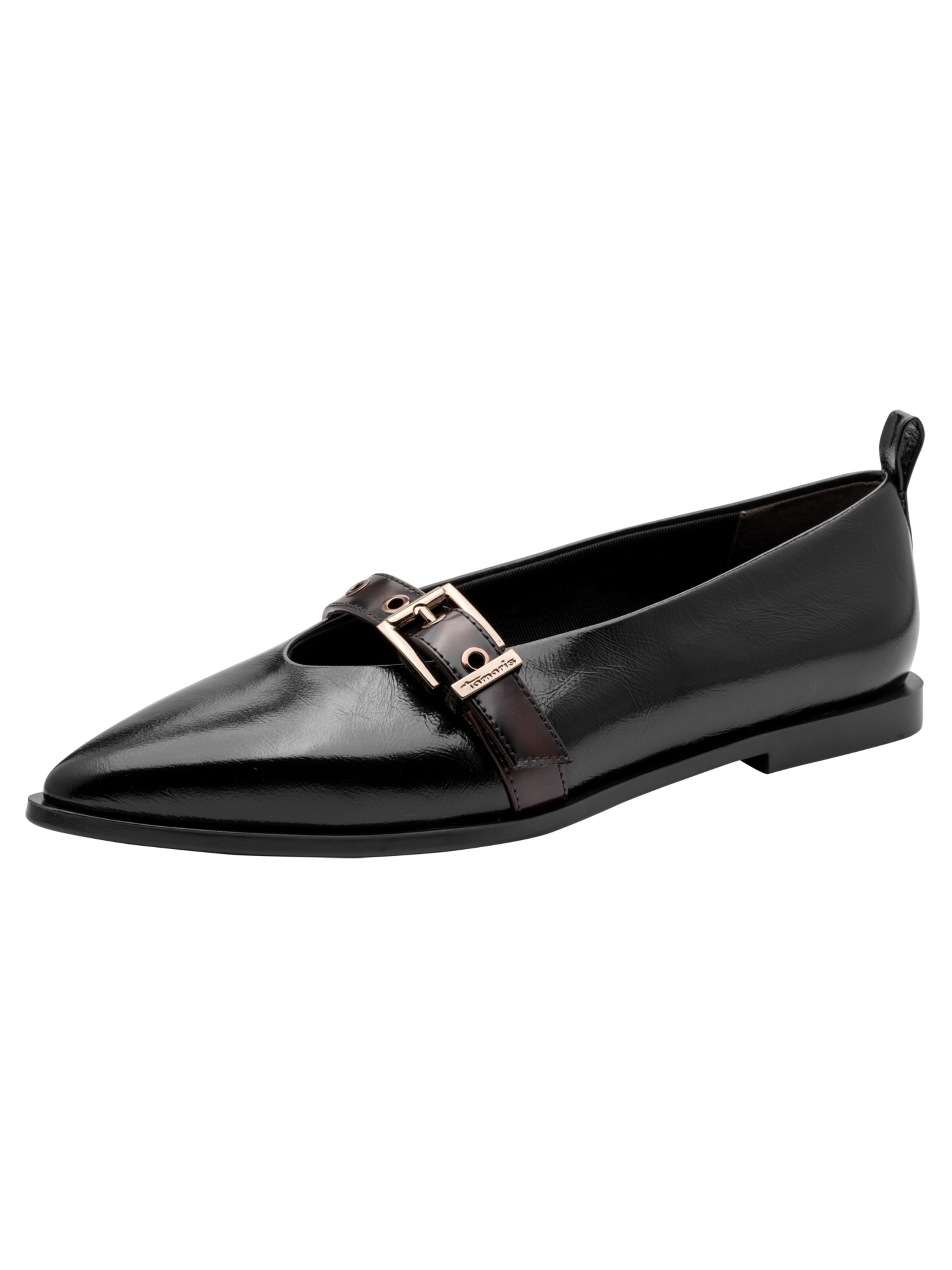 Ballerines Tamaris en noir : devant