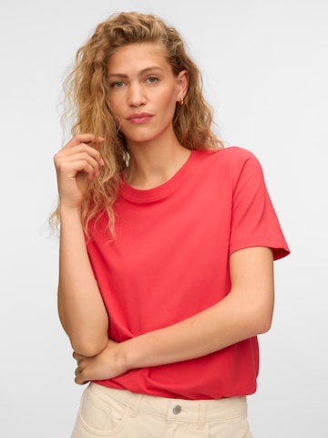 VERO MODA Shirt 'VMPAULINA' in Red: front