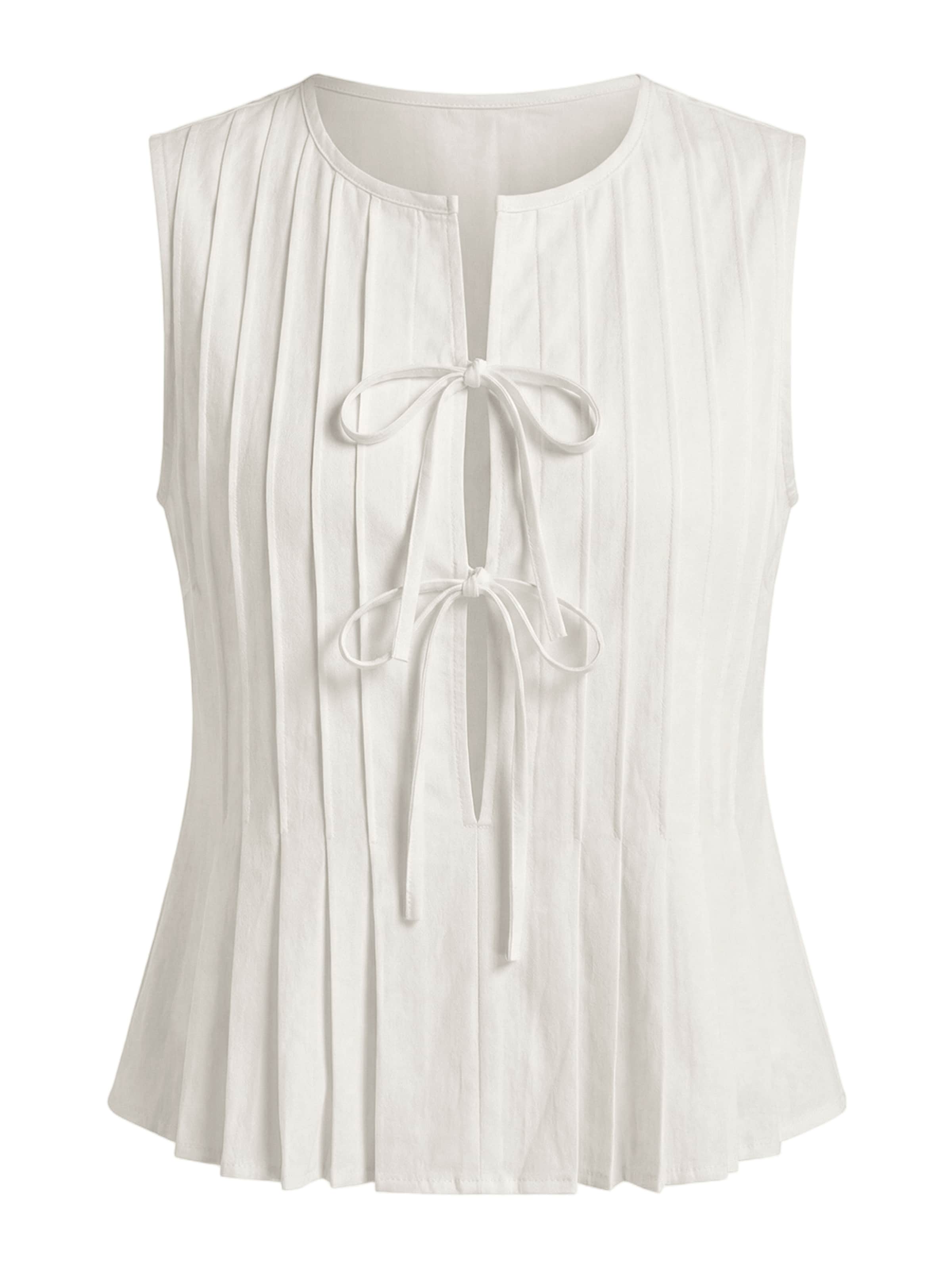 Imily Bela - Blusa en blanco: frente