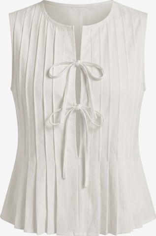 Imily Bela - Blusa en blanco: frente