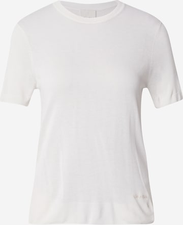 balta Calvin Klein Megztinis: priekis