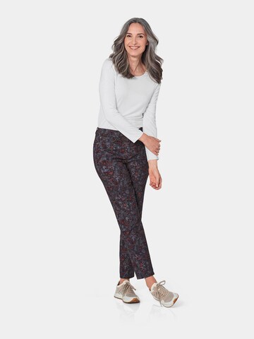 Regular Pantalon 'CARLA' Goldner en gris