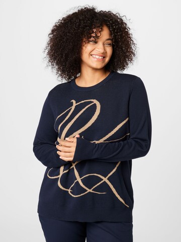 Lauren Ralph Lauren Plus Sweater 'JANITRA' in Blue: front