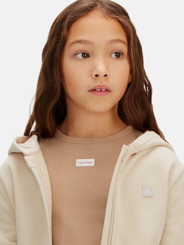 Calvin Klein Kids Sweatshirt i beige