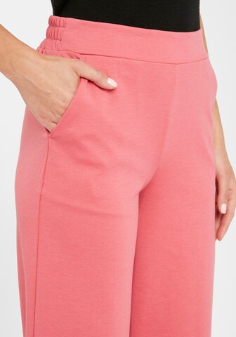 ICHI Wide leg Pants 'IHKATE WIDE PA6' in Pink