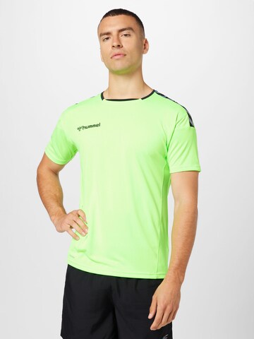 Tricou funcțional de la Hummel pe verde: față