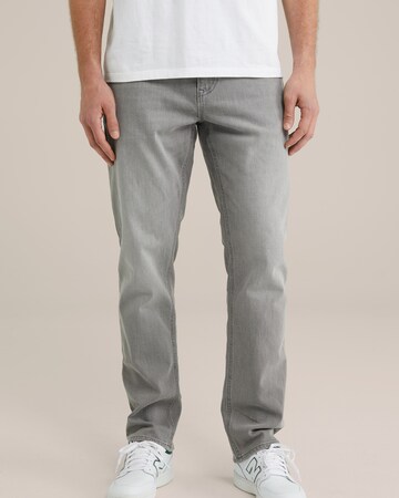 WE Fashion Regular Jeans in Grey: front