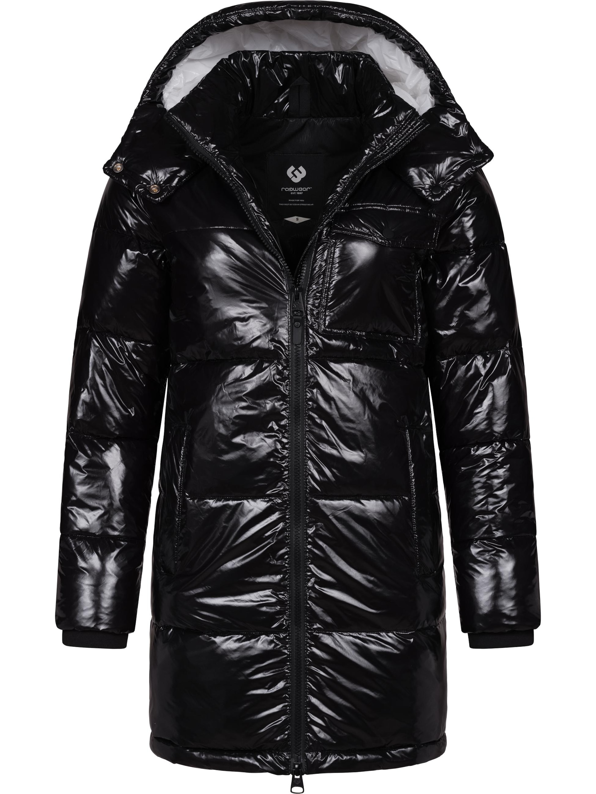 Ragwear Зимно яке 'Roobie' в черно: отпред