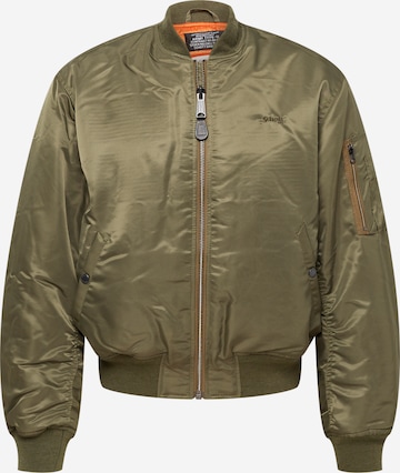 Schott NYC Jacke  'AIRFORCE90' in Grün: predná strana