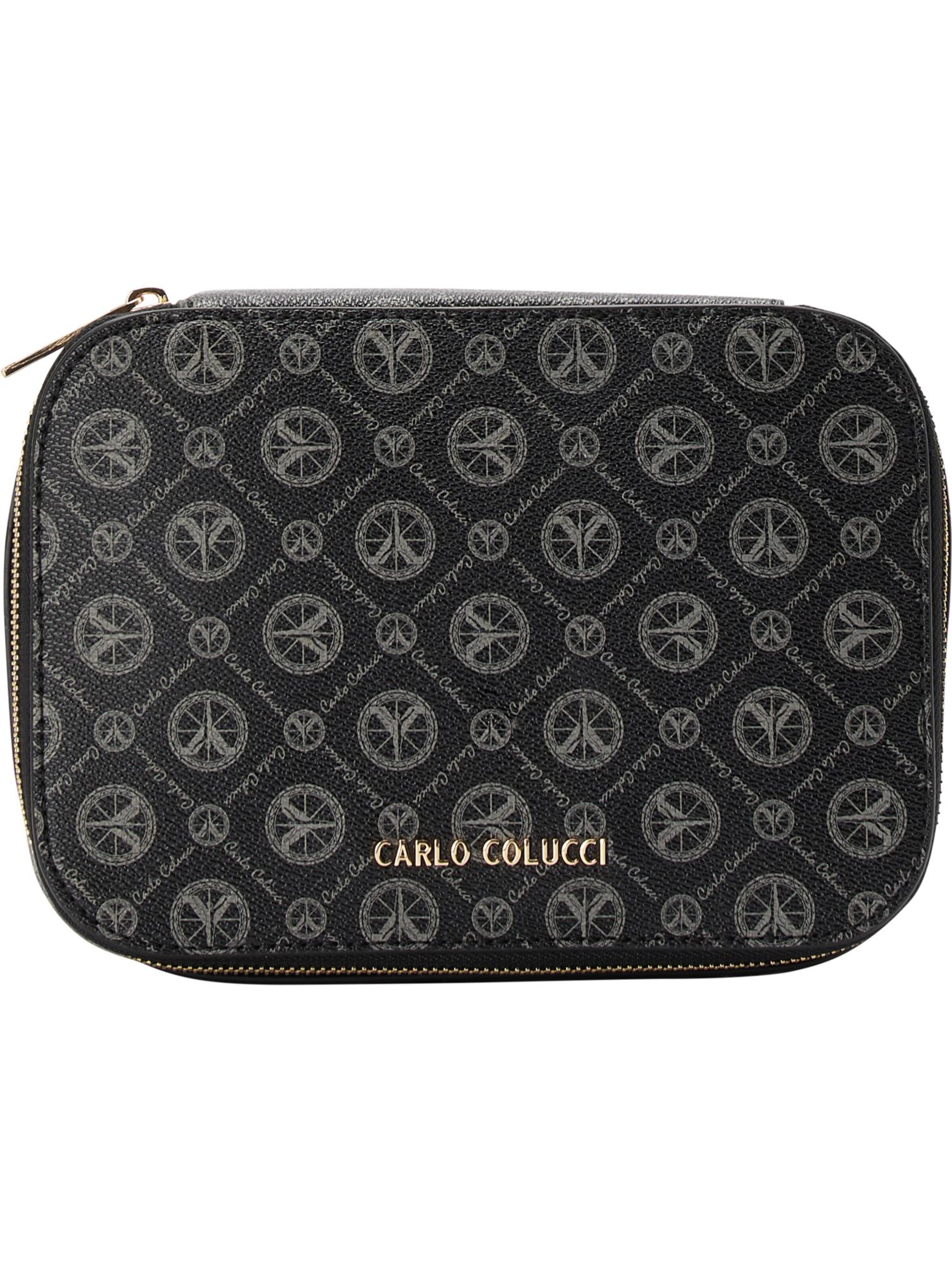 Trousses de toilette ' Cracogna ' Carlo Colucci en noir : devant