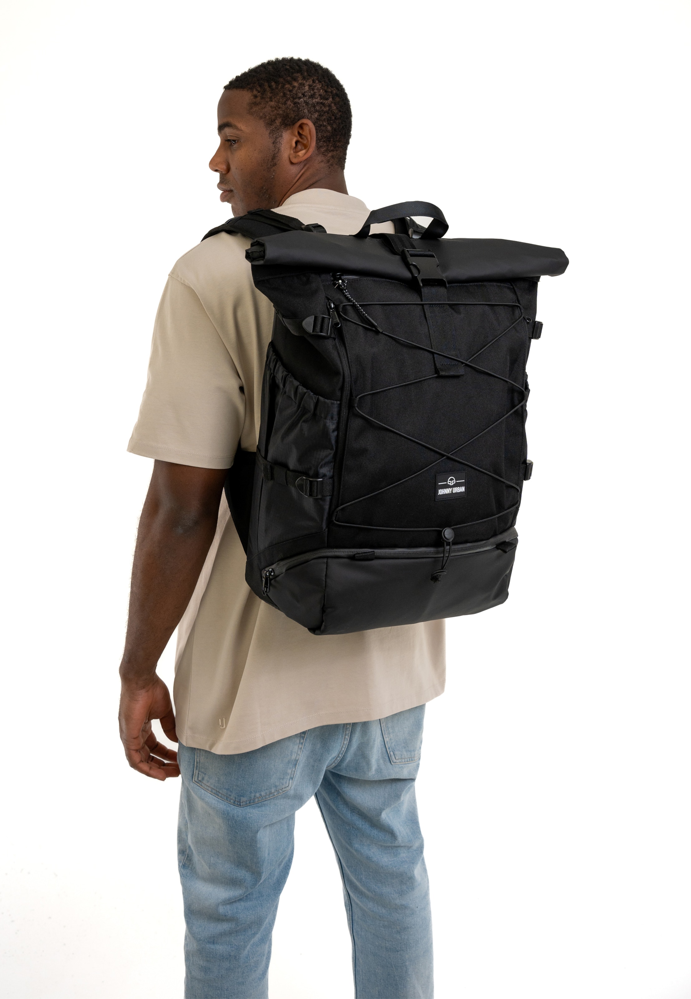 Johnny Urban Σακίδιο πλάτης 'Allen Large Travel' σε μαύρο: μπροστά