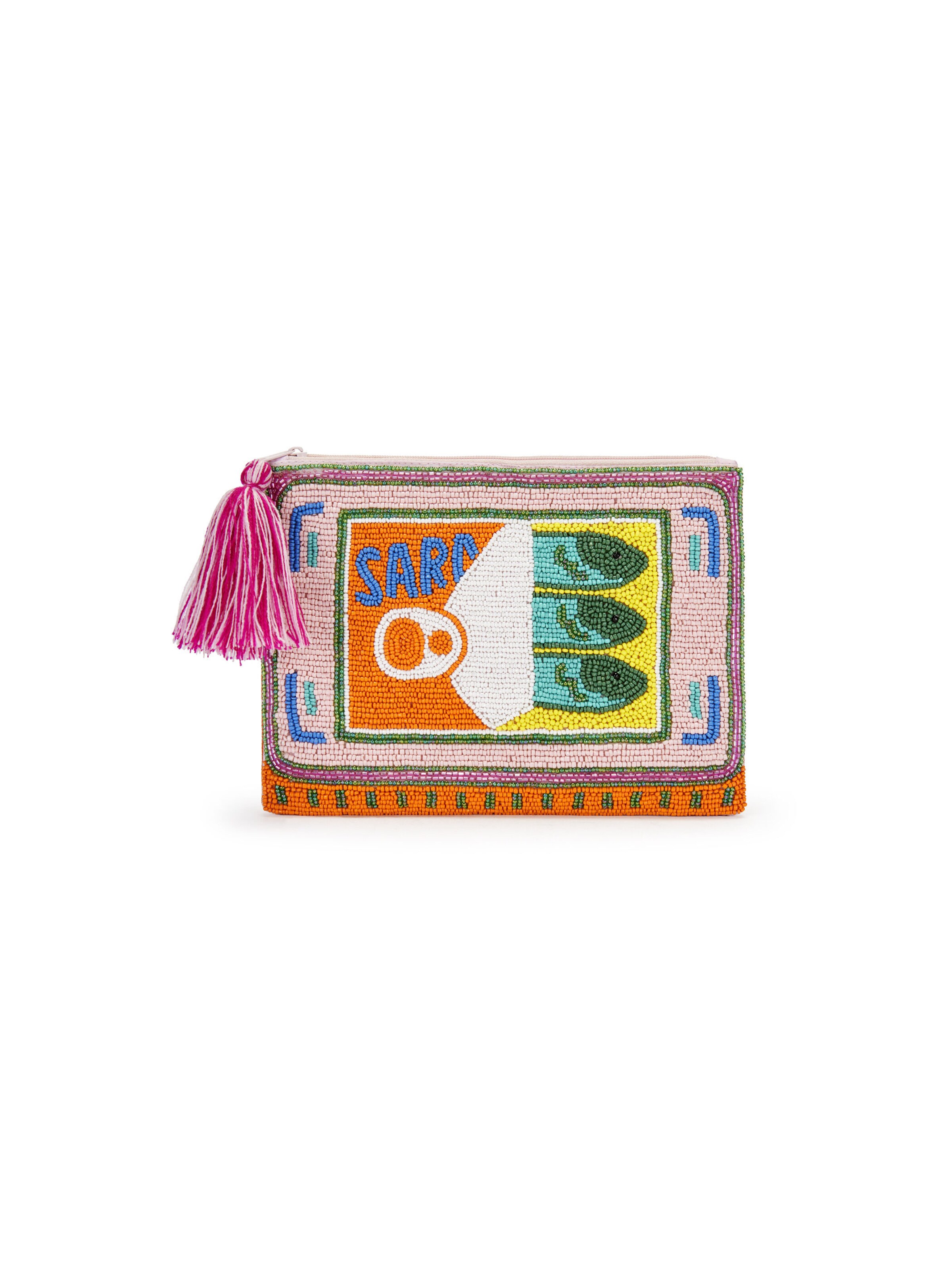 Pochette 'Sardine Tin' CODELLO en rose : devant