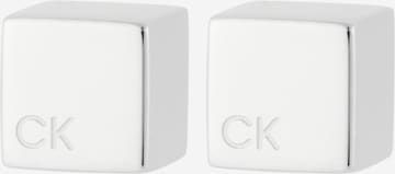 Calvin Klein Náušnice – stříbrná: přední strana