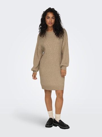 ONLY Strikkekjole 'Allie' i beige