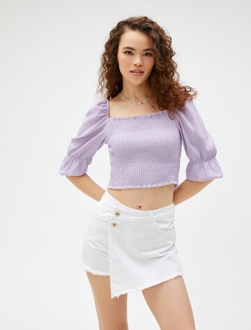 Koton Shirt in Lila: voorkant