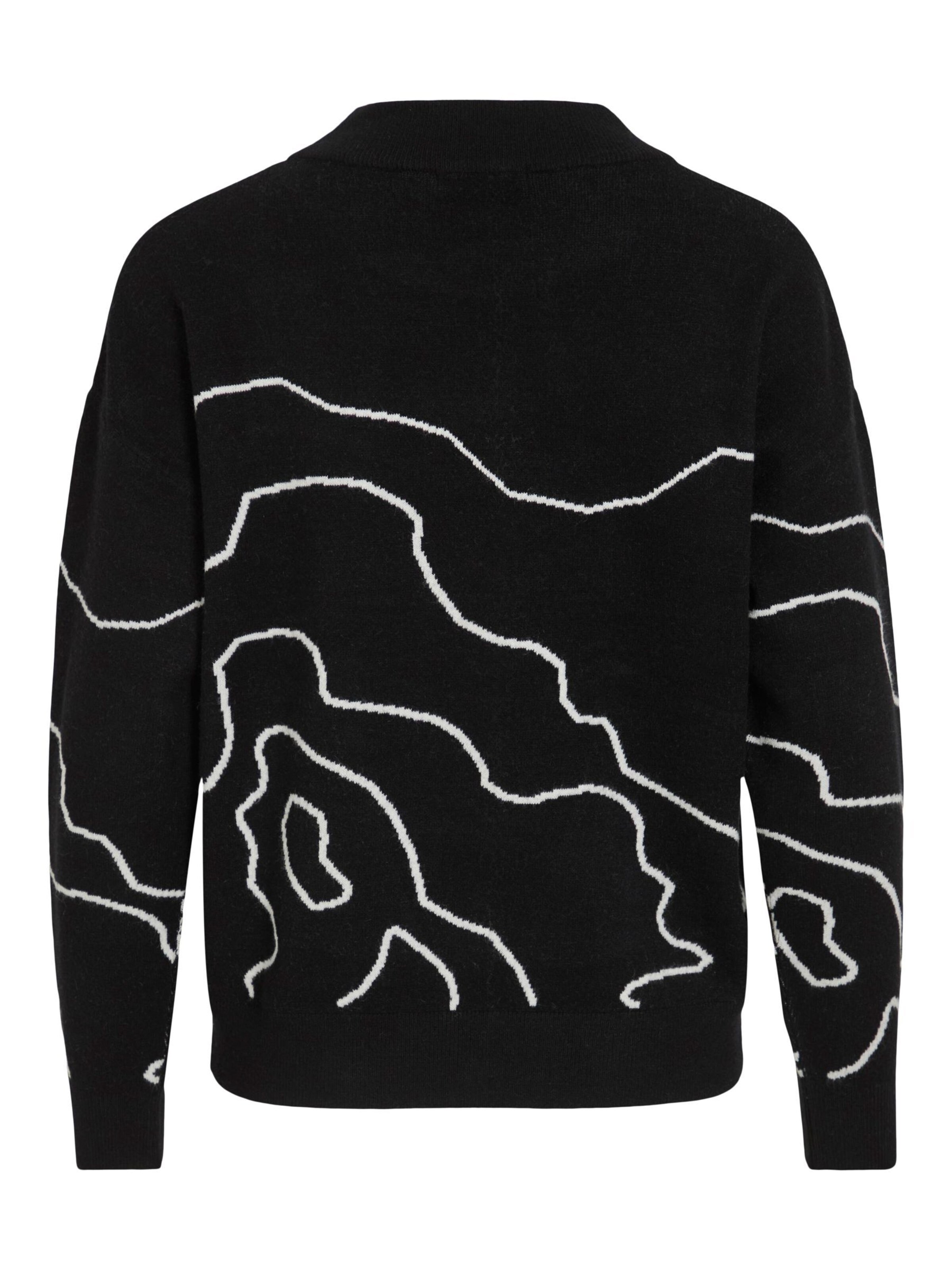 VILA Sweater 'VITif' in Black