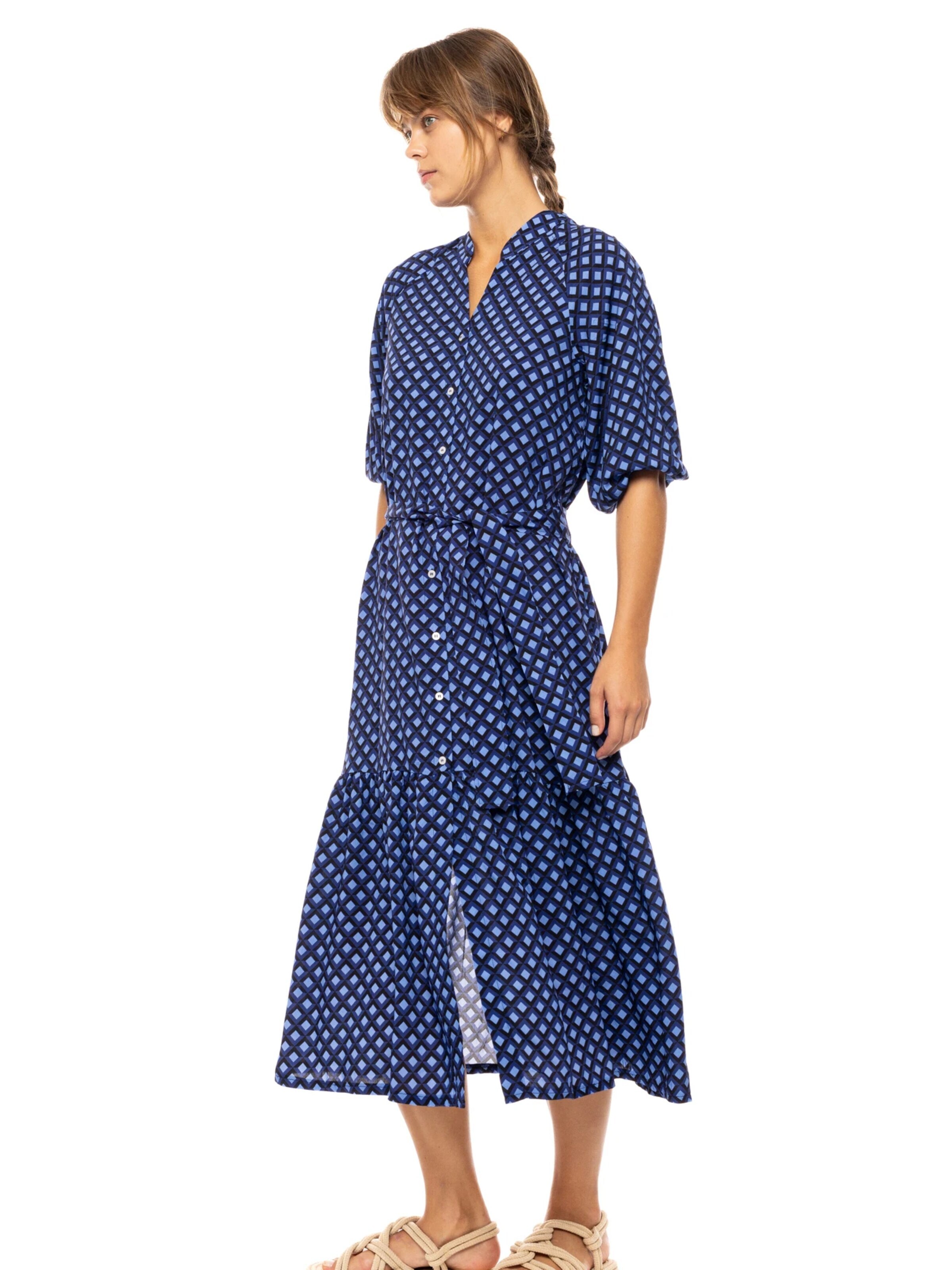 Pink LabelLjetna haljina 'BEACHWEAR LONG BLUE AZURE' - plava boja