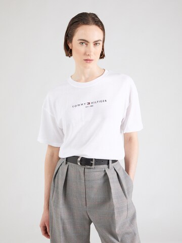 TOMMY HILFIGER T-Shirt 'ESSENTIALS' in Weiß: Vorderseite