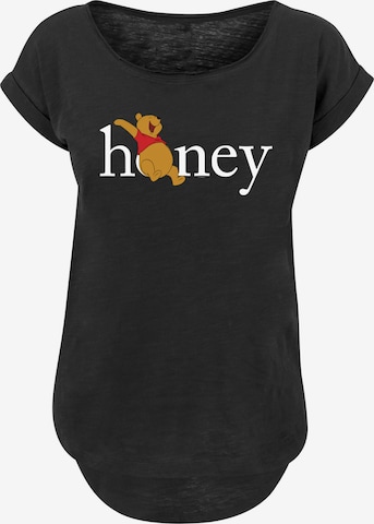 T-shirt 'Disney Winnie The Pooh Honey' F4NT4STIC en noir : devant