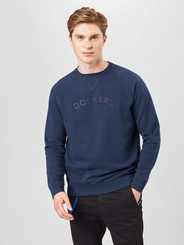 Dockers Sweatshirt in Blauw: voorkant